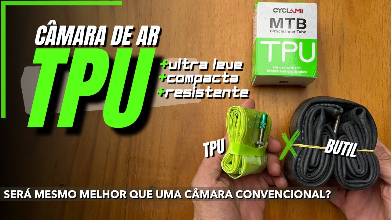 Câmara de Ar de TPU: Ultra Leve e Compacta, ideal pra levar no pedal