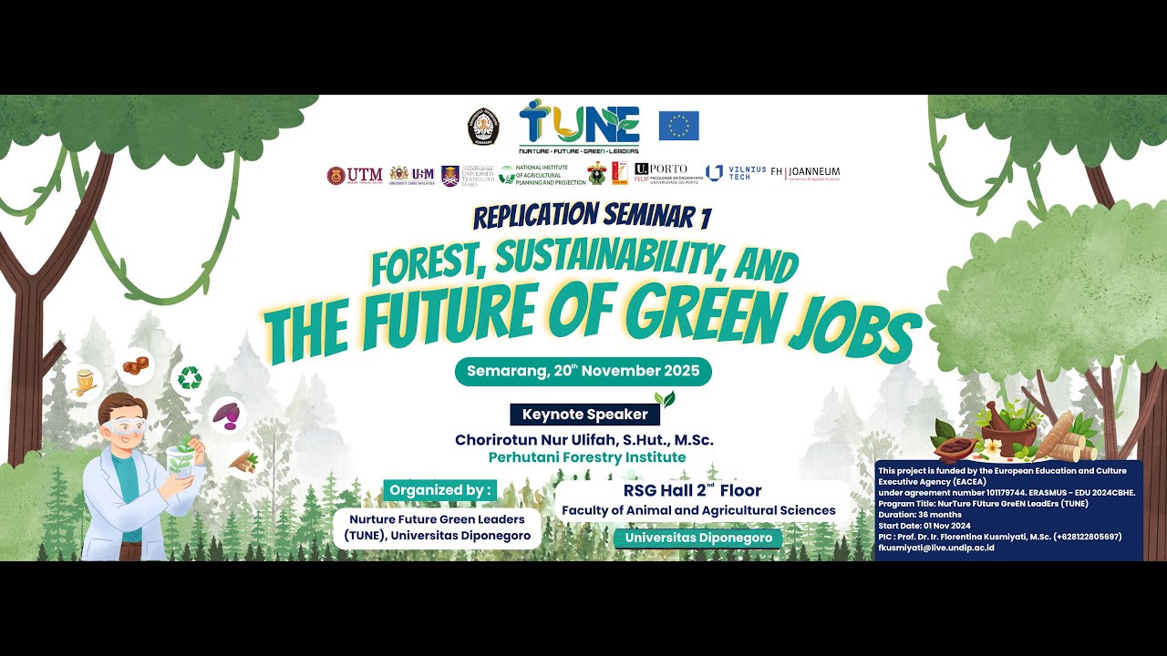 TUNE in Partnership with Universitas Diponegoro Organized a Seminar for the Future Green Leaders