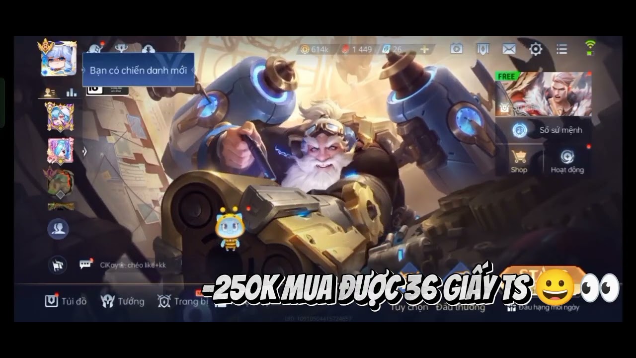 Săn Skin Hayate Tu Di Thánh Đế:3 với 265 gts:3 #lienquanmobile #capcut #hayate #xuhuongyoutube