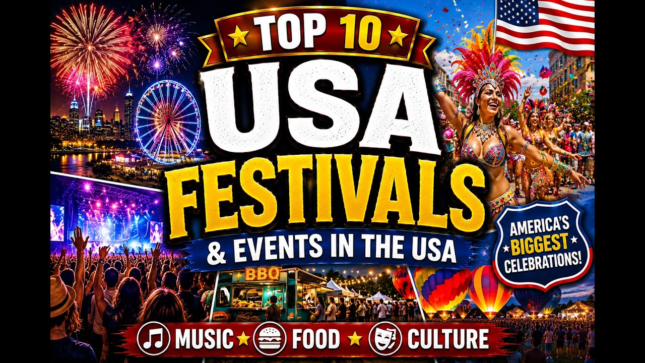 Top 10 Best Festivals & Events in the USA 2025 | America's Biggest Celebrations