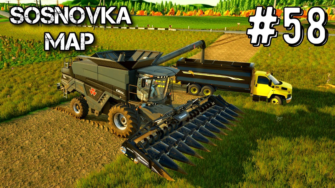 Farming Simulator 25 Карта Сосновка Таймлапс Эпизод #58 Мегаферма fs25 геймплей