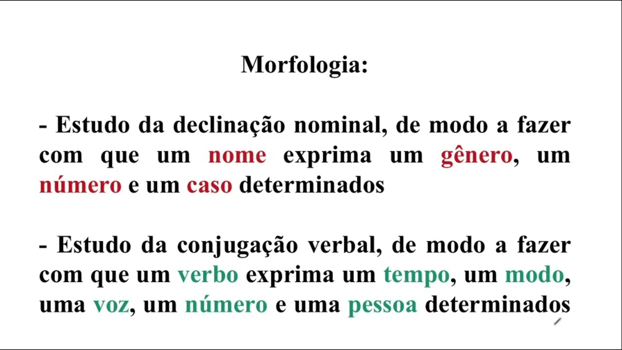 Latim 004 Introdução à Morfologia Declinação