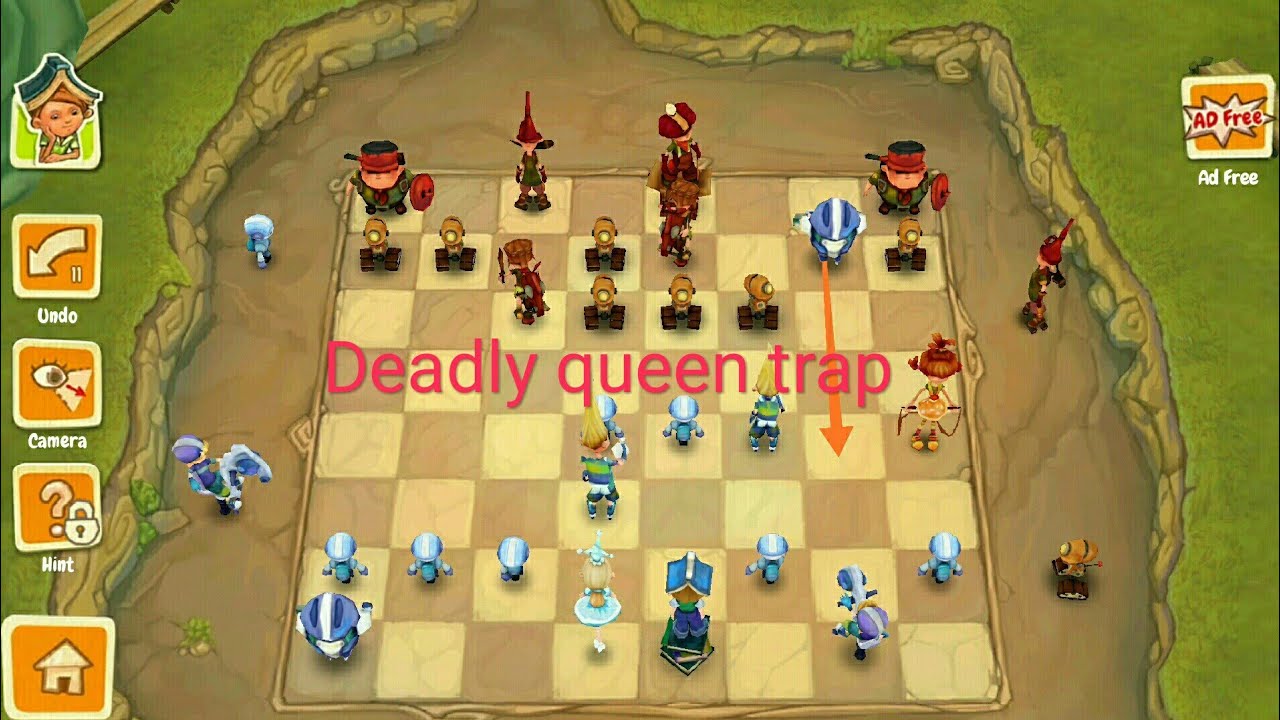 Chess :Master Level ! Deadly queen trap ! Toon Clash Chess !