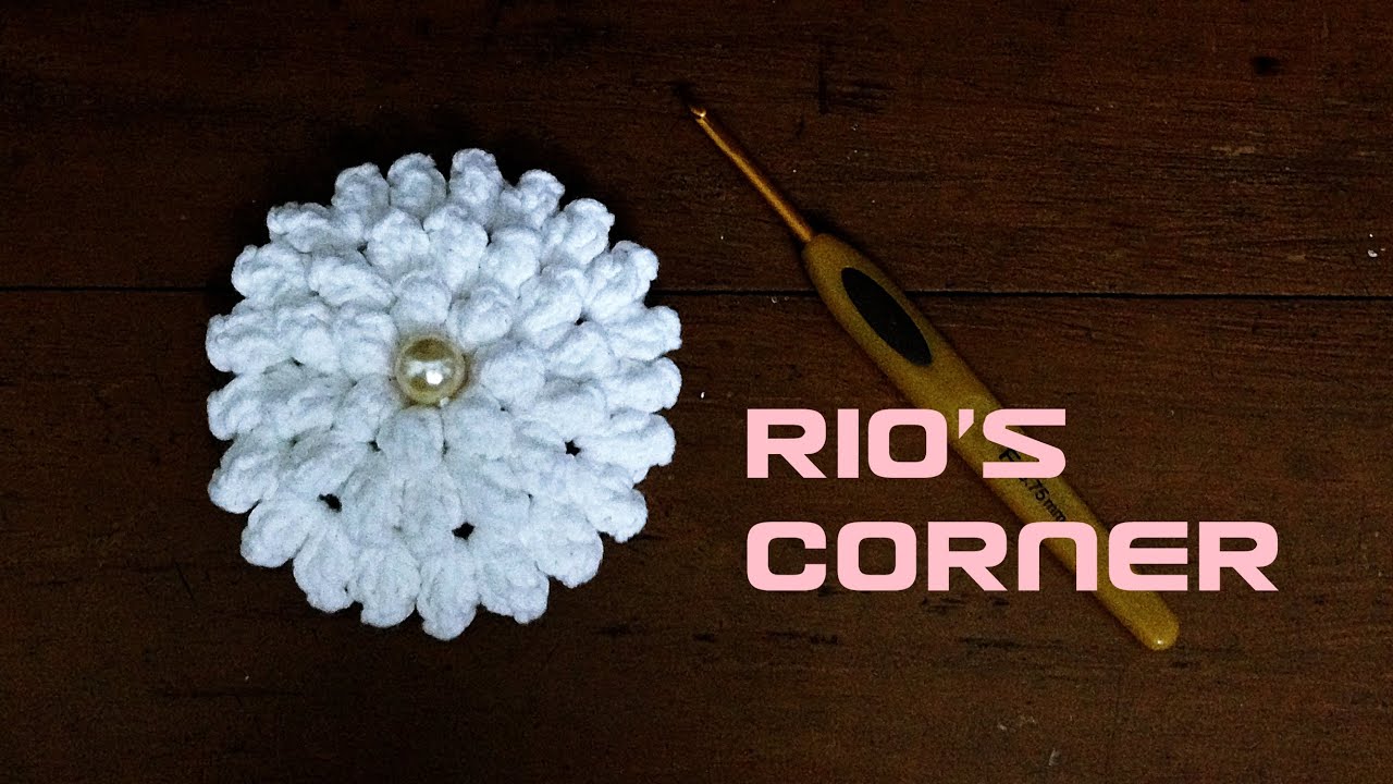 [Crochet] Hướng dẫn móc hoa họa tiết mũi hạt ngô