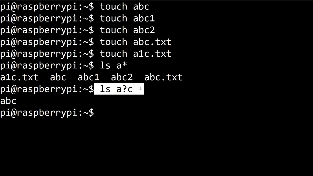 EP012 - Linux Unix Bash Commands - Globs and Filename Globbing