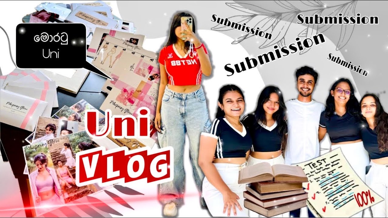කාලෙකින් Uni Vlog එකක්♥️🙊/Submission දවසක්🌸/University of Moratuwa/සිංහල Vlog #fashiondesign
