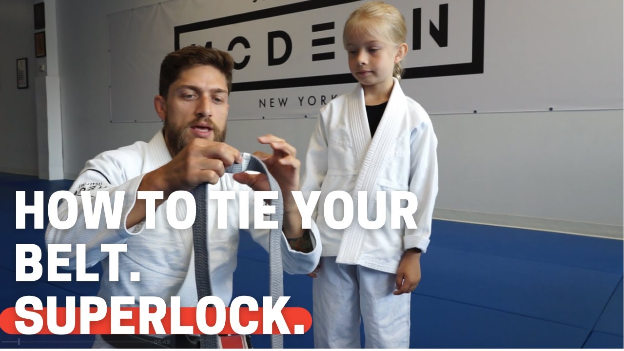 How to tie your BJJ belt. SUPERLOCK.