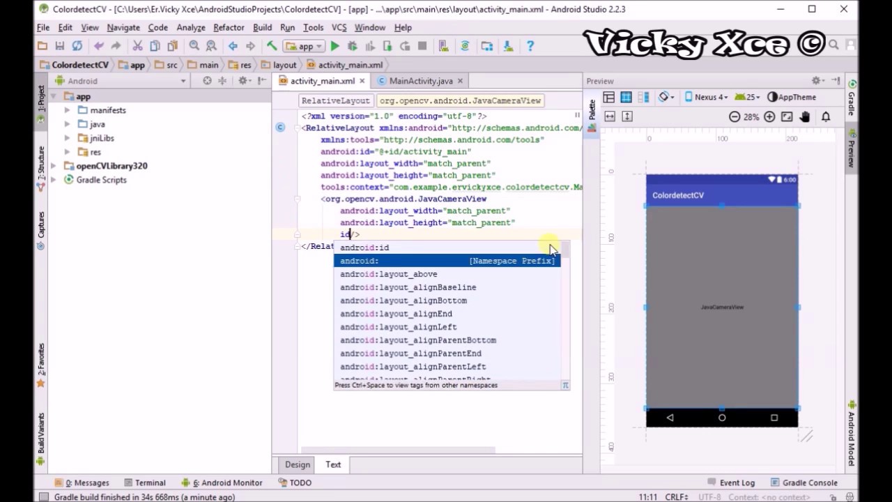 Learn How to Detect Color OpenCv Android Tutorial