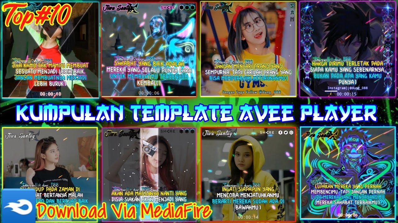 Kumpulan Template Avee Player || Template Avee Player Keren | Terbaru 2020 | Top | Line Art | Simpel