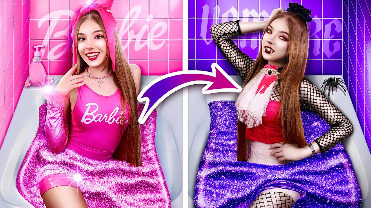 La Poupée Barbie se transforme en Vampire Sombre ! Relooking extrême pour Ken