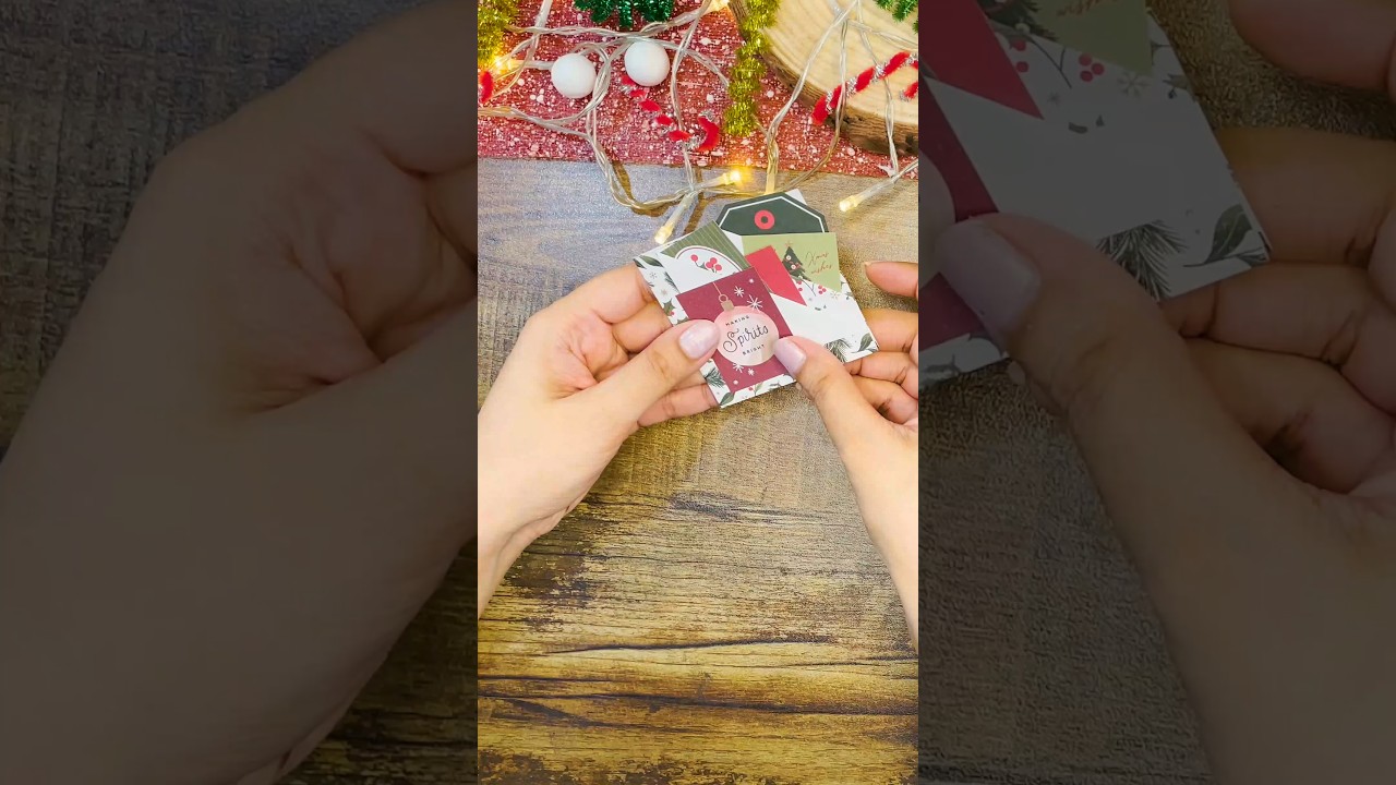Festive Journal Pockets for Junk Journals | Christmas Ephemera, Tags & Holiday Embellishments!