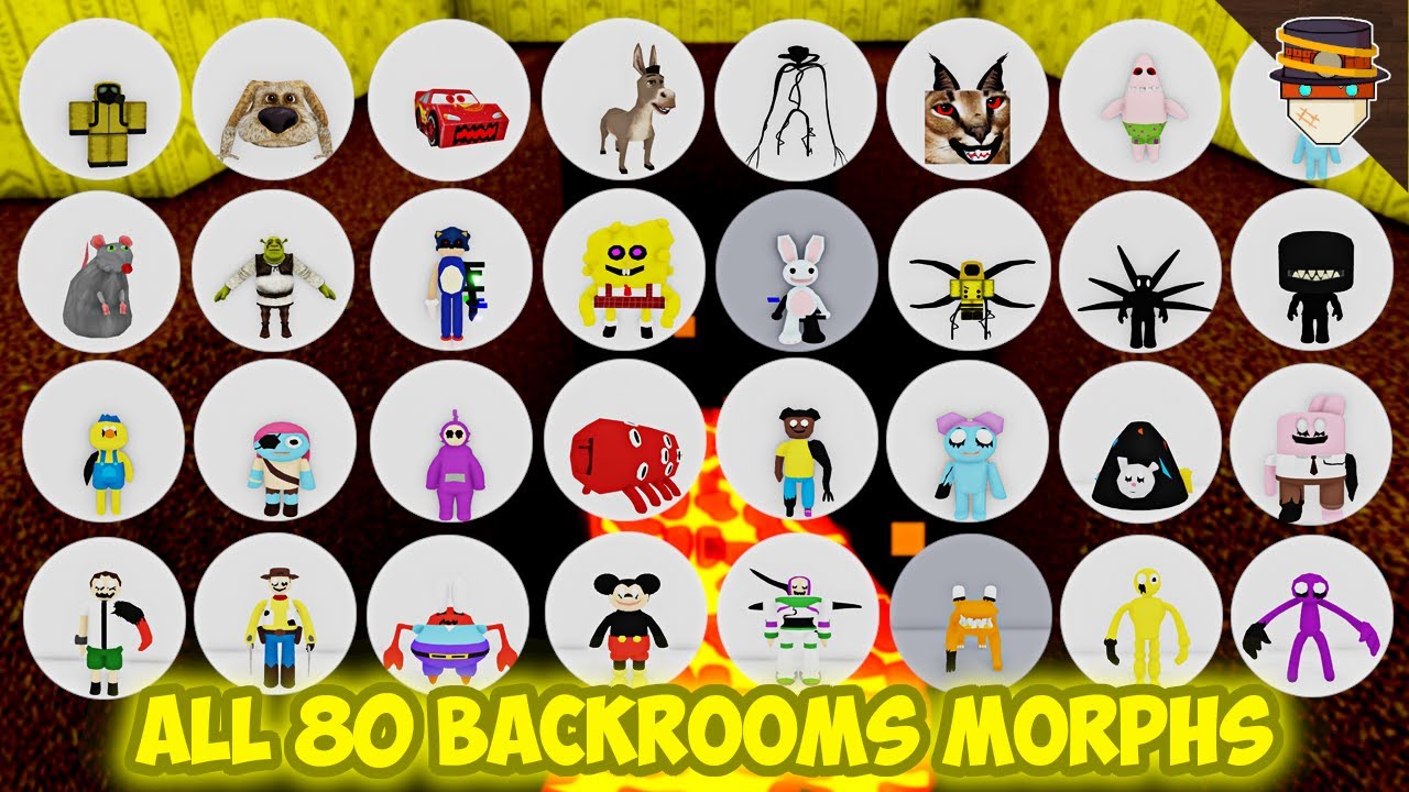 [ALL] How to get ALL 80 BACKROOMS MORPHS in Backrooms Morphs | Roblox