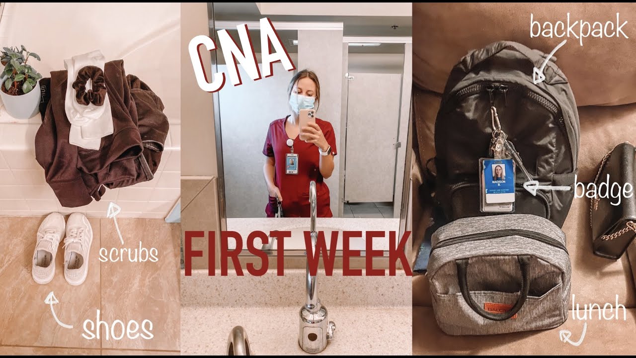 MY FIRST WEEK AS A CNA | getting prepared, new scrubs & first shift