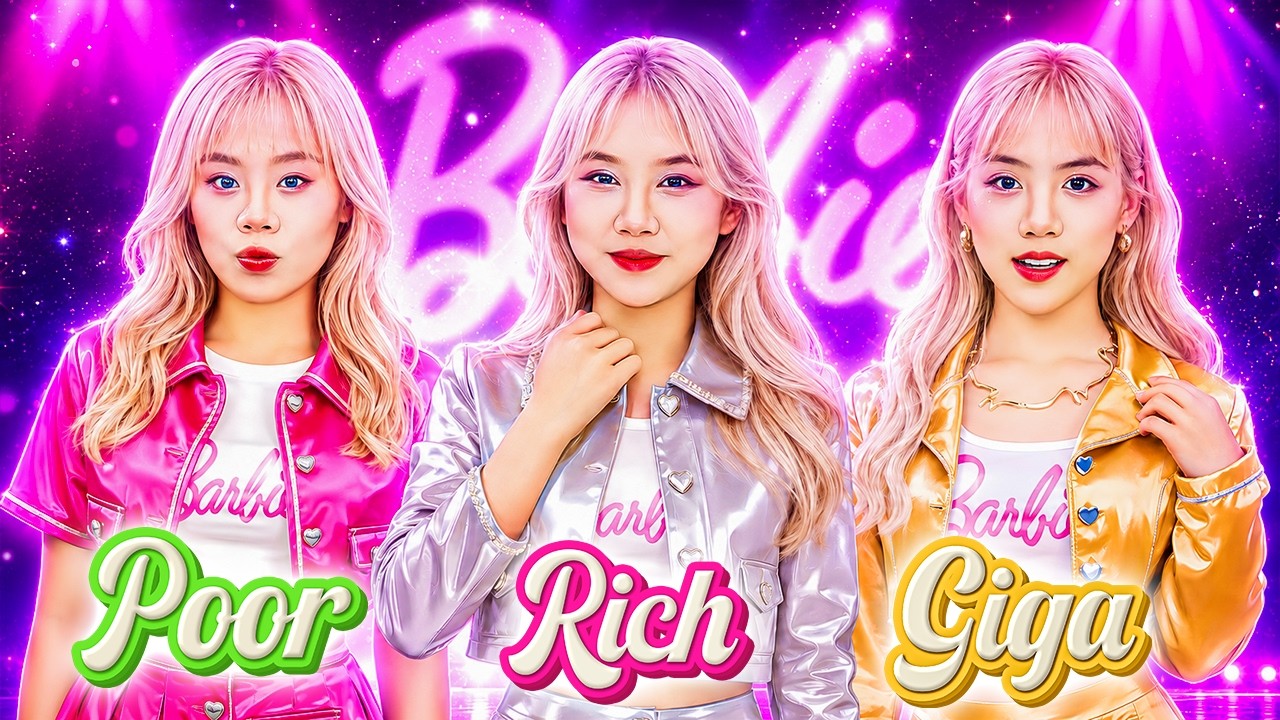 Rich Vs Poor Vs Giga Rich Girl At Barbie Fashion Contest!