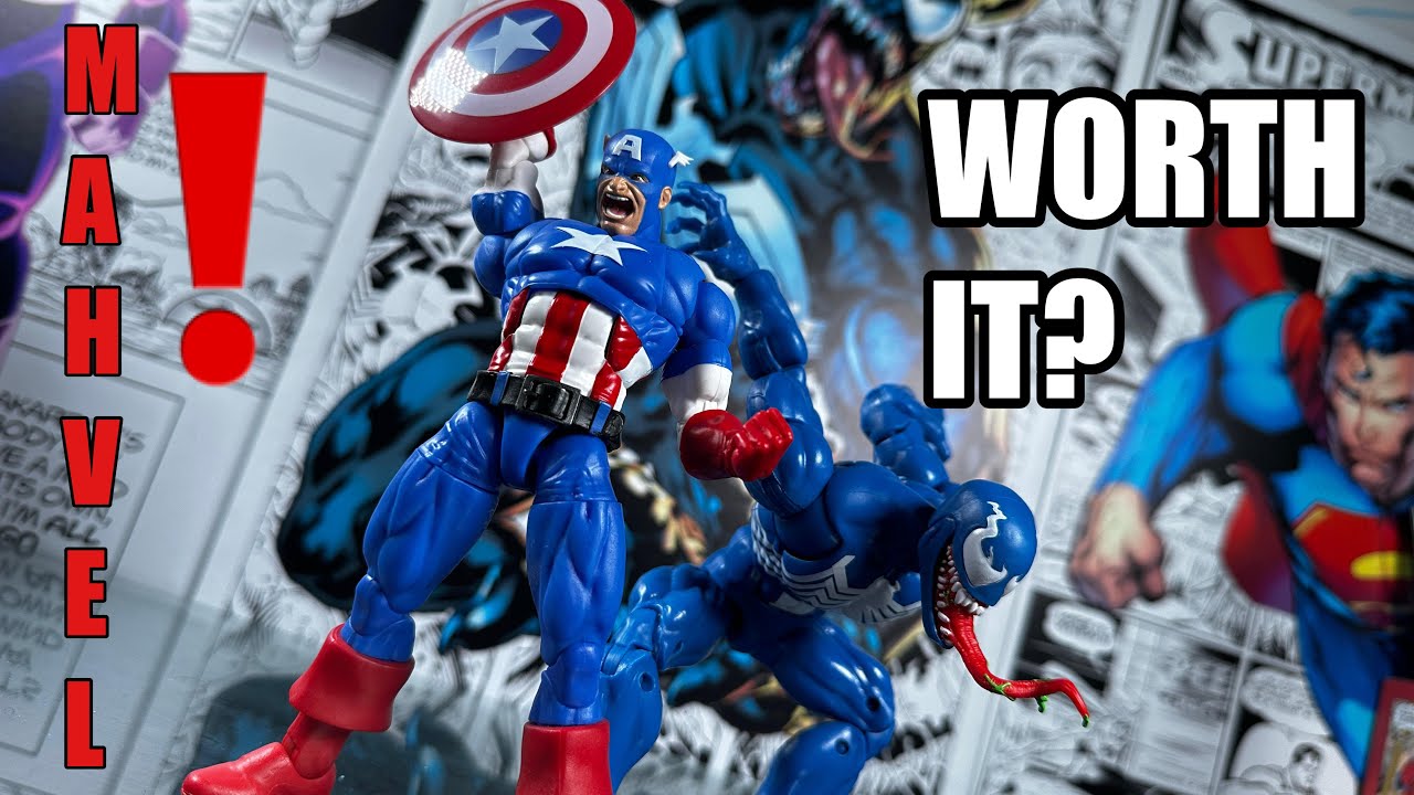 Набор из 2 фигурок Капитан Америка и Веном от Marvel Legends Gamerverse