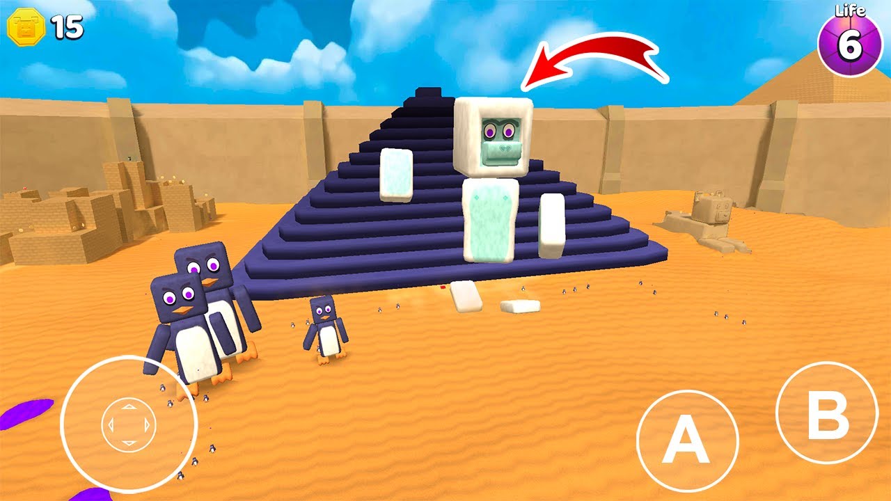 Yeti and Penguin Pyramid - Super Bear Adventure Gameplay Walkthrough