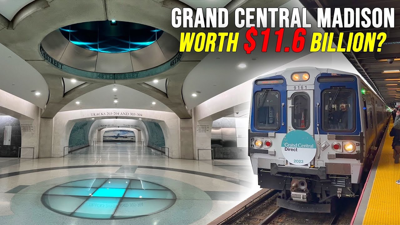 NYC's Newest 11.6 Billion Train Terminal Grand Central Madison Tour on Opening Day & Train Ride