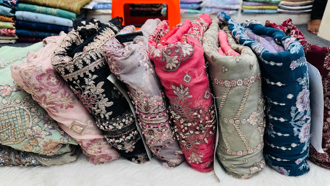 Pakistani Luxury Chiffon Party Dress | Luxury Chiffon Three Piece 2025