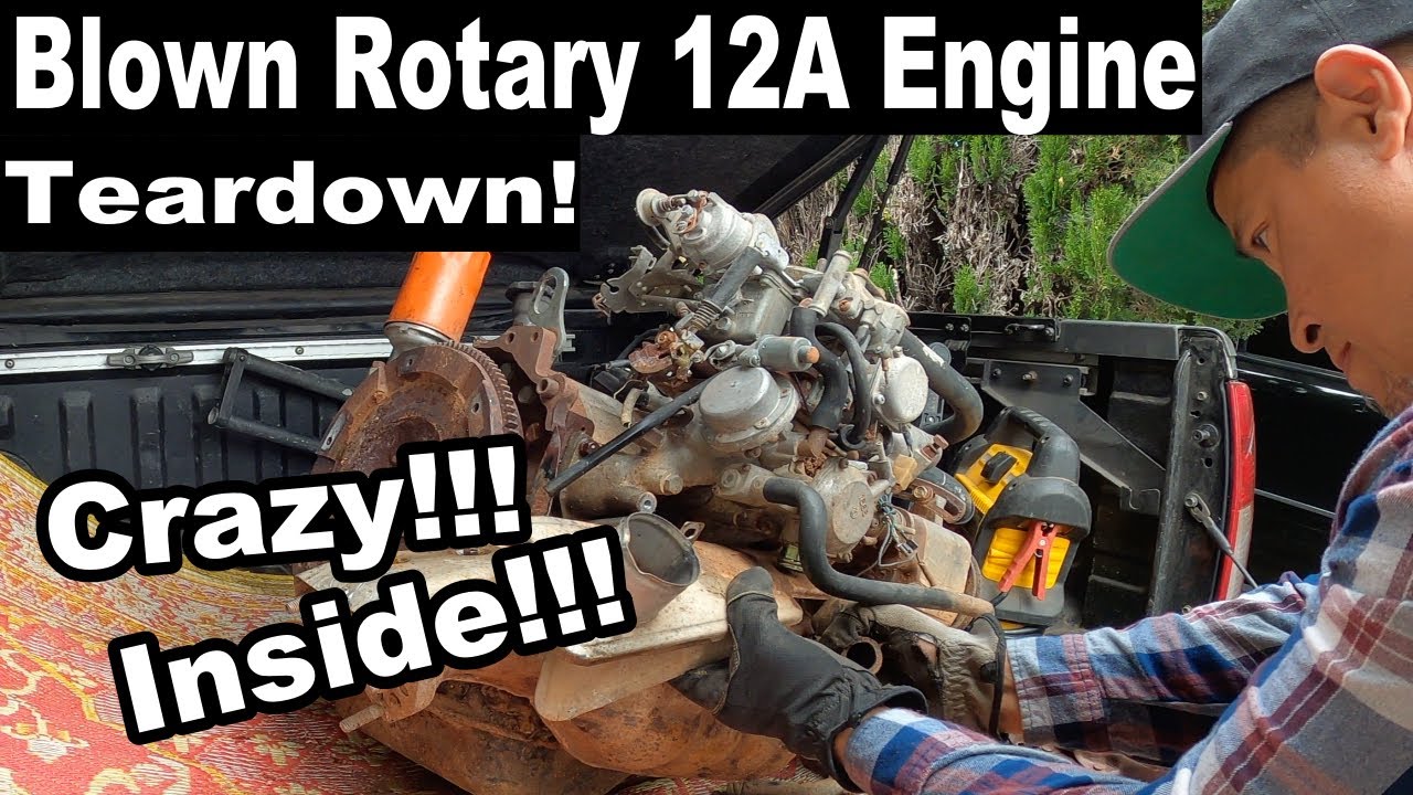 Mazda 12A Rotary Engine Teardown- Twin dizzy engine