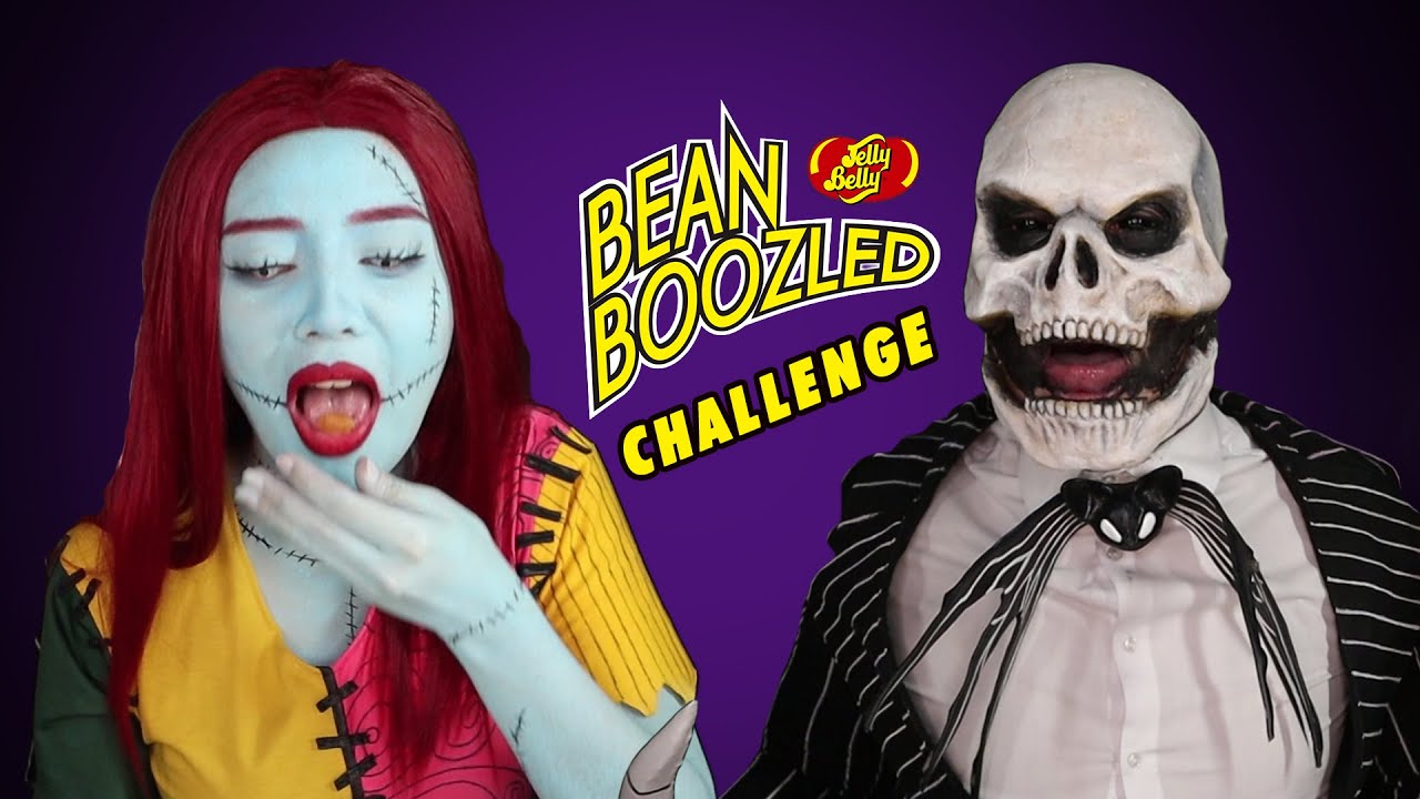 Bean Boozled Challenge as Jack and Sally (DISGUSTING!) | Prince De Guzman Transformations