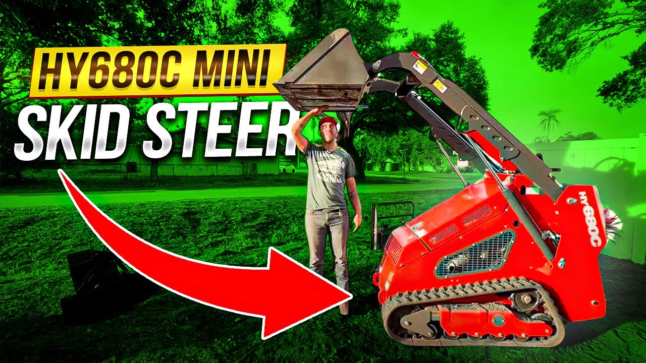 Mini Skid Steer: Huayee HY680C Kubota Diesel with Joystick Controls (Purchase Info in Description)