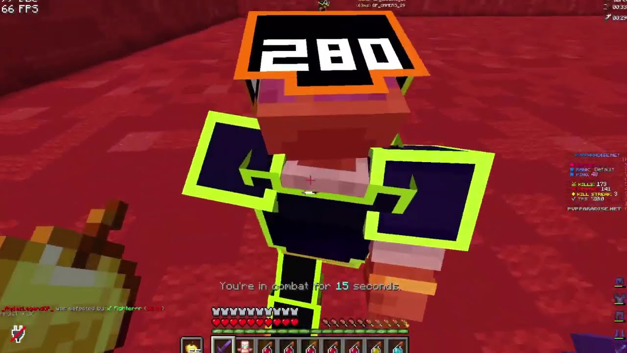 This player was understanding himself as a pvp god