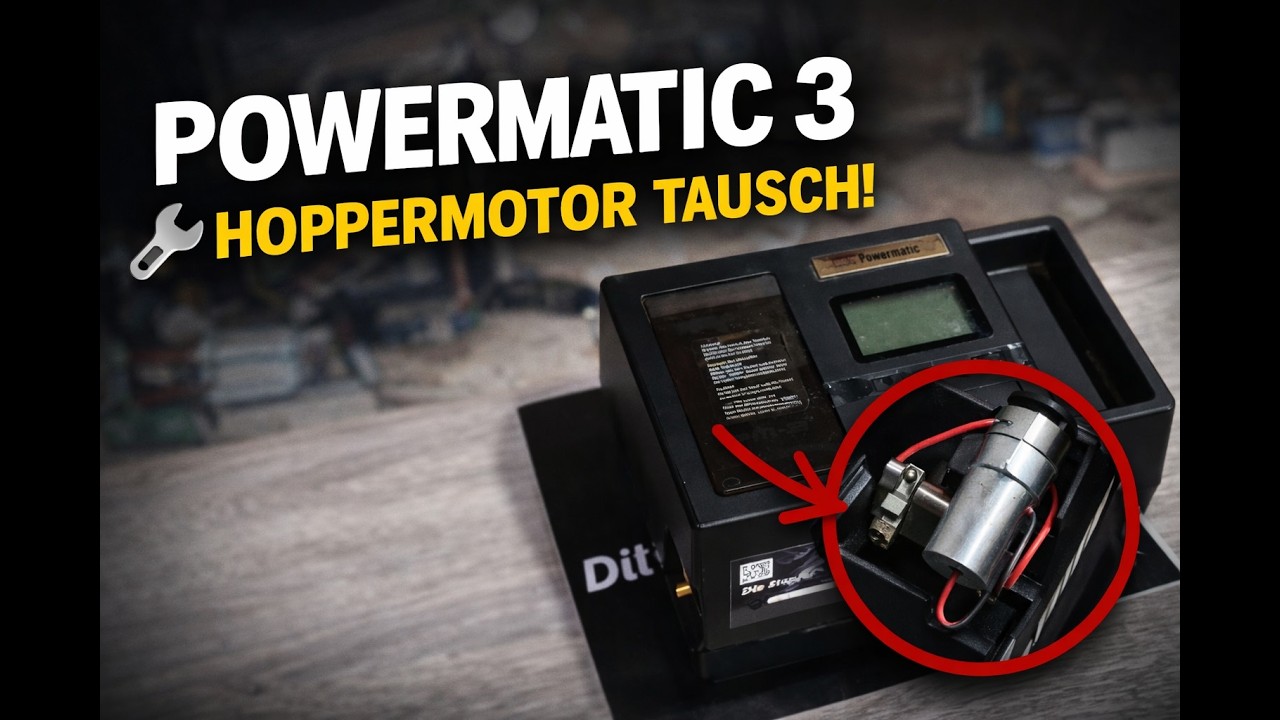 Powermatic 3 - Austausch des Hoppermotors...Powermatic 3 - Replacing the hopper motor