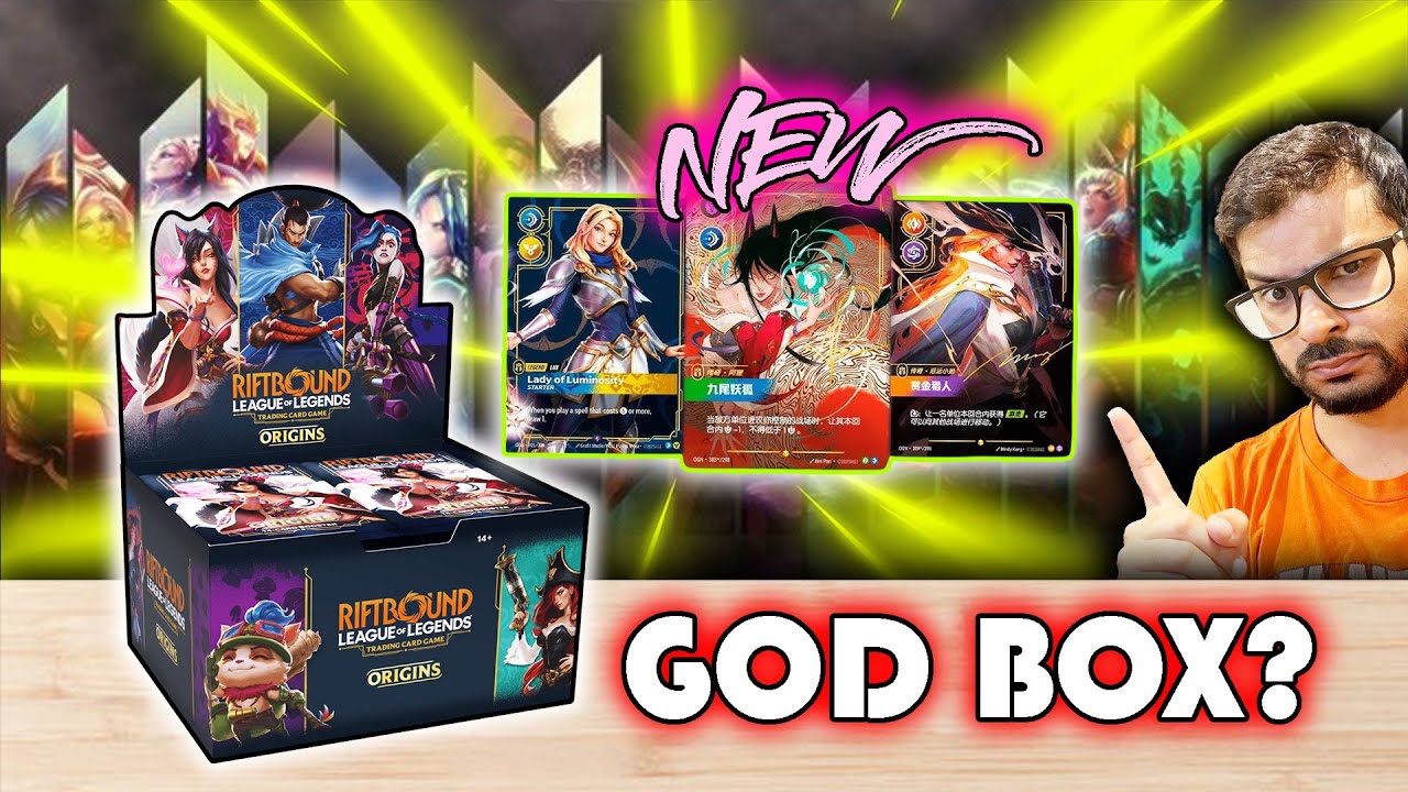 FIRST GOD PACK! 🤯 NEW RIFTBOUND TCG Booster Box Opening!