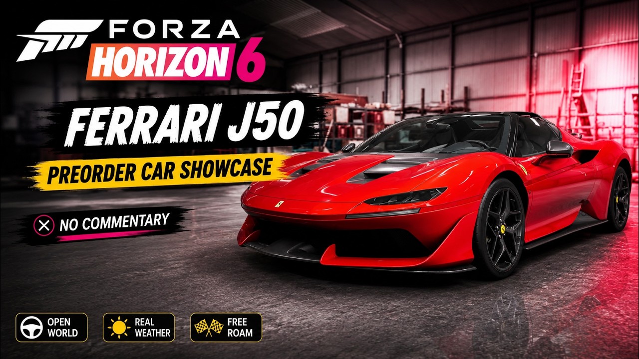 Ferrari J-50 | Forza Horizon 6 | Pre Order Car Showcase & First Drive | Supercar |