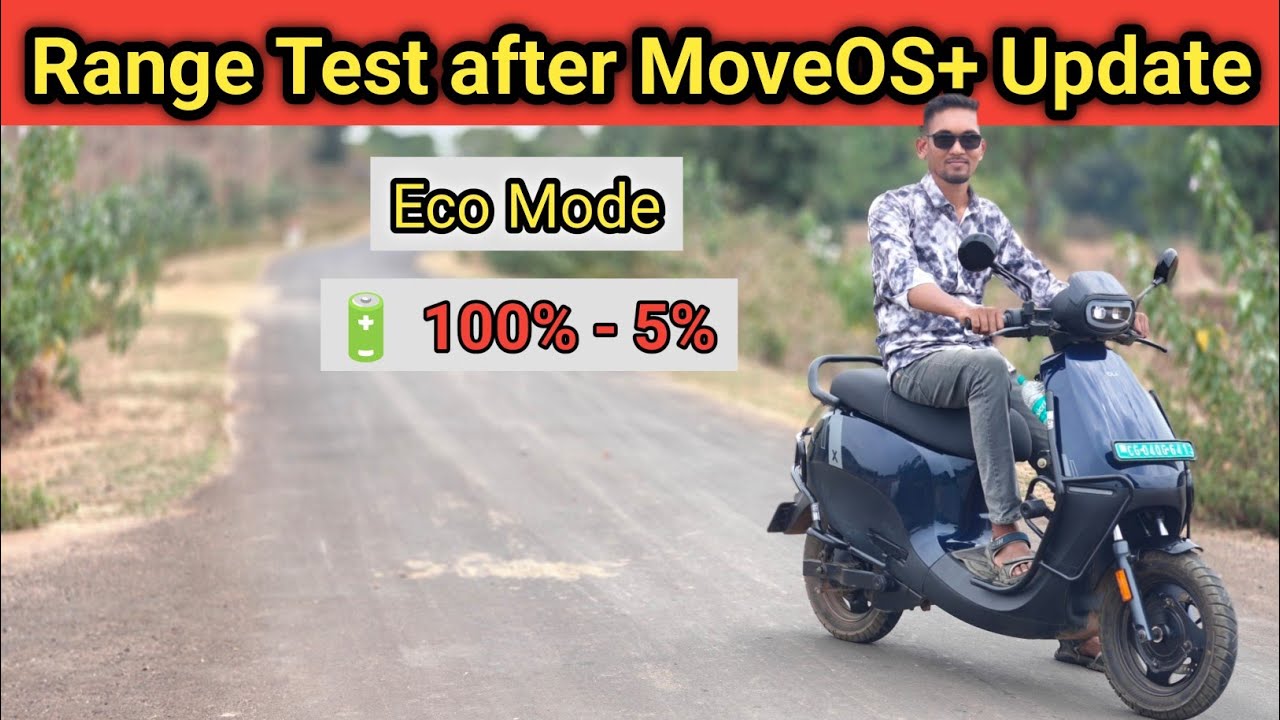 S1X Gen 3 Non-stop Range Test | after MoveOS+ update |  eco mode Battery 4kwh 