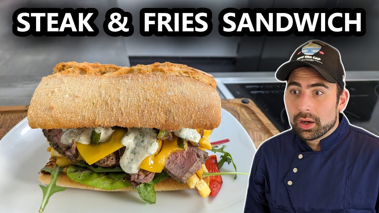 Steak und Fries Sandwich ,
