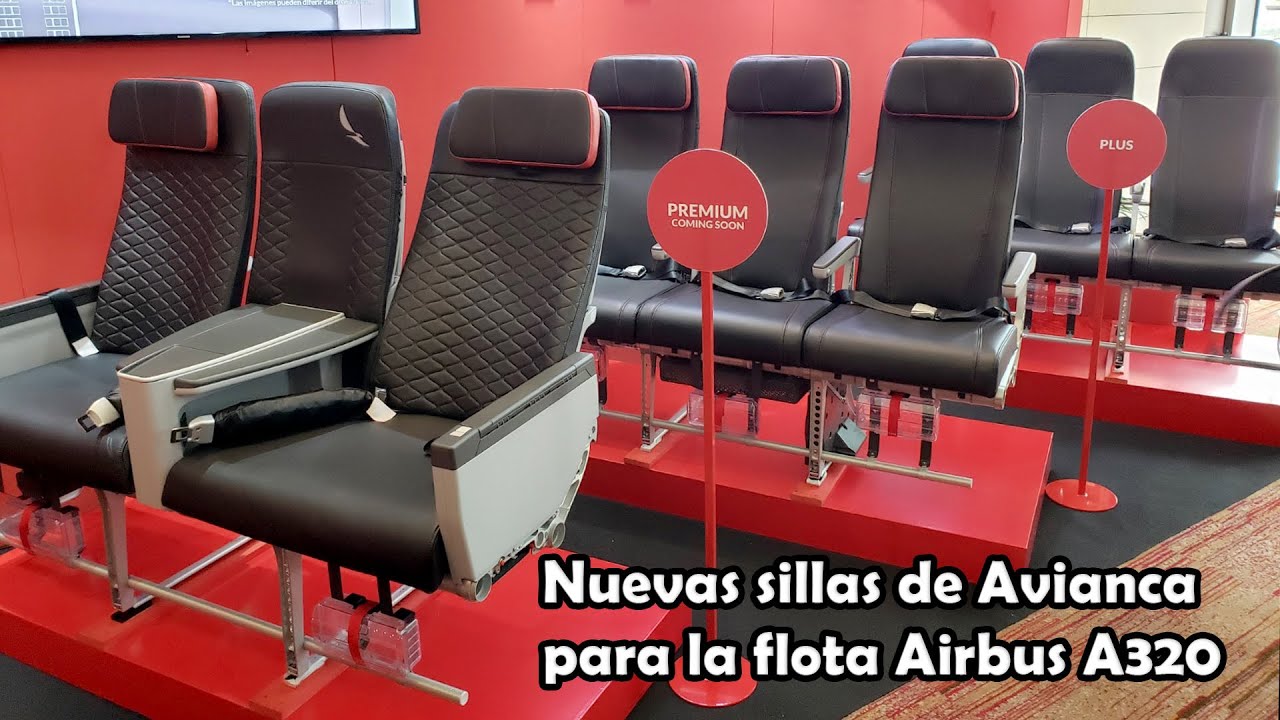Nuevas sillas Avianca - Flota Airbus A320 - Premium, Plus y Economy