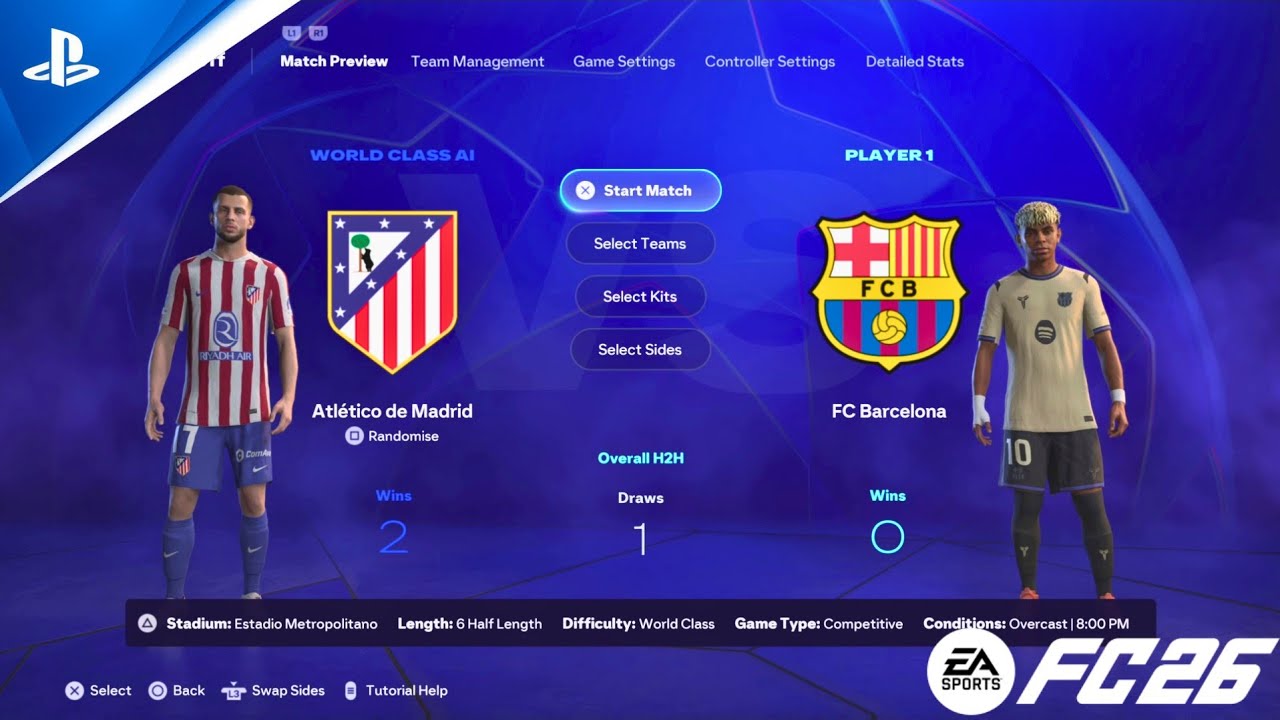 (Fc 26) Atletico Madrid vs Fc Barcelona UCL SF | 4K60 
