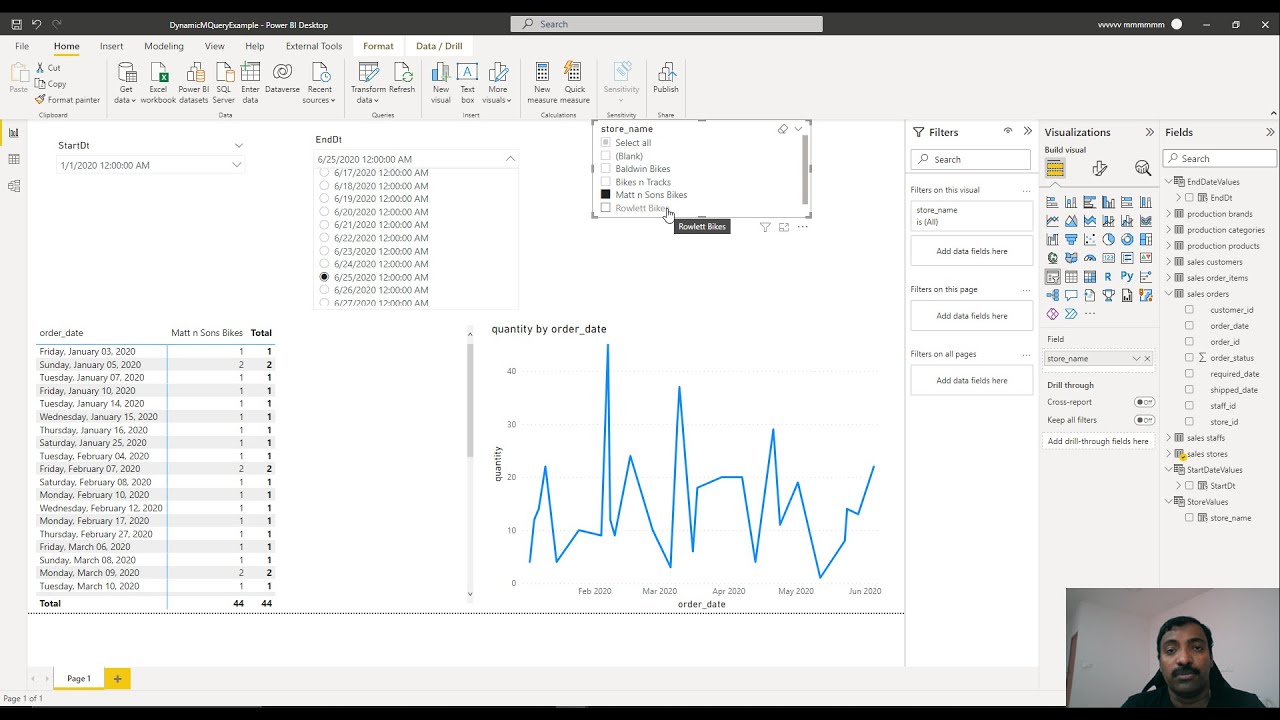 Совет по Power BI: использование динамических параметров M-запроса с SQL
