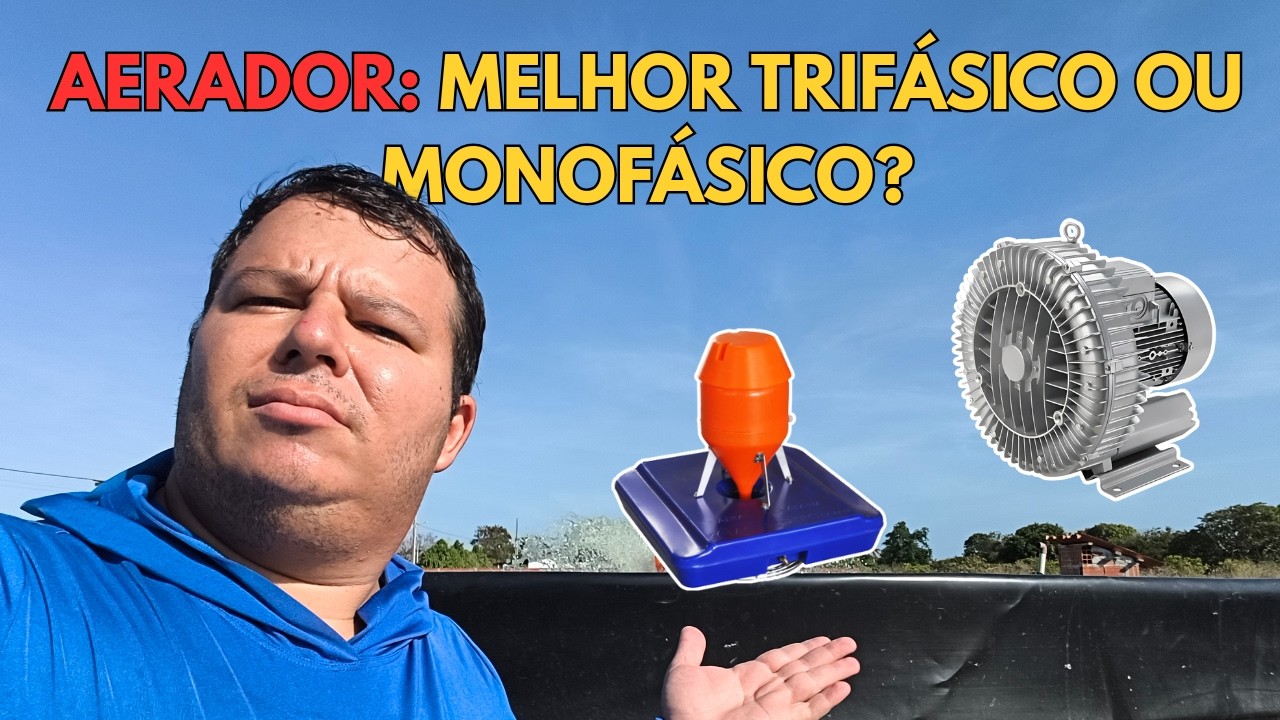 AERADOR: melhor comprar MONOFÁSICO OU TRIFÁSICO? #piscicultura