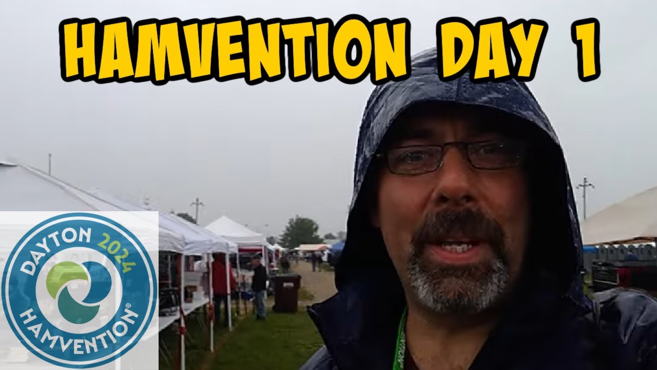 Dayton Hamvention, day one. Wet, but awesome!!