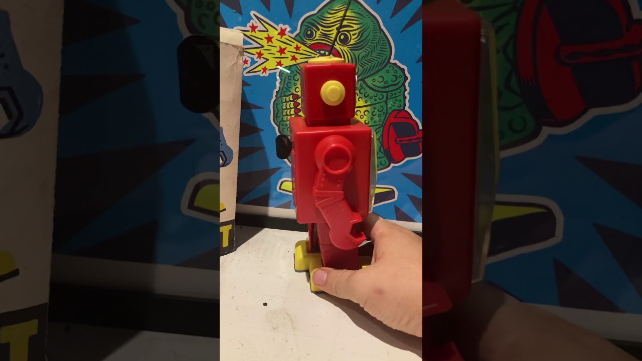 Vintage Russian Space Robot Windup from Russian Toy Museum