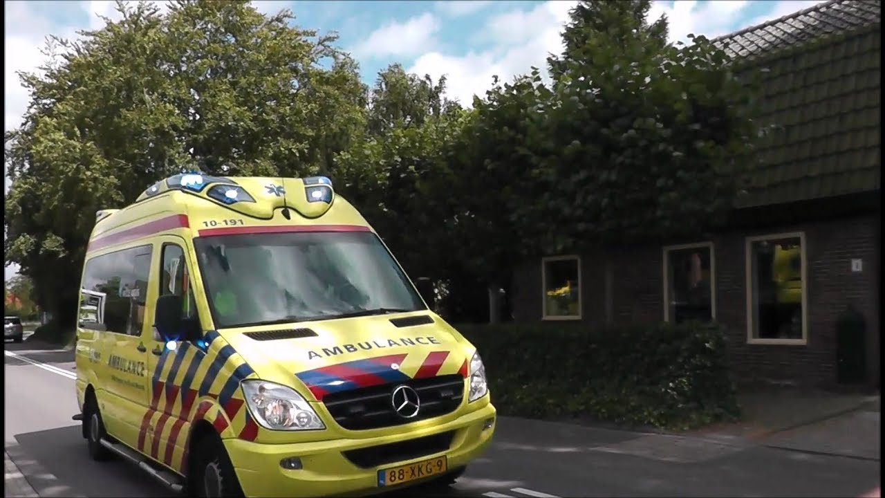 A1 Ambulance 10-191 - Gortersweg, Schoorl
