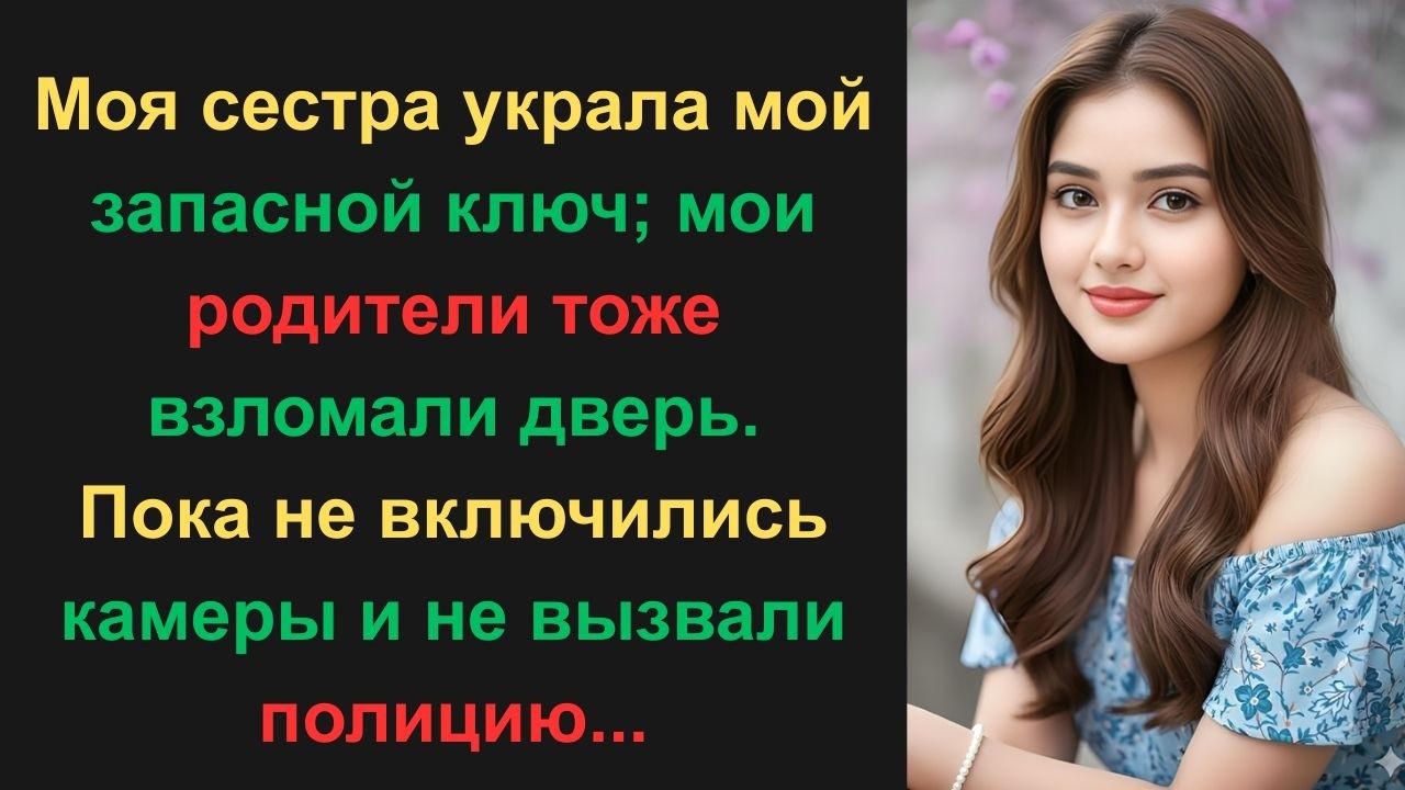 Моя сестра украла мой запасной ключ; мои родители тоже взломали дверь — пока не появились камеры...