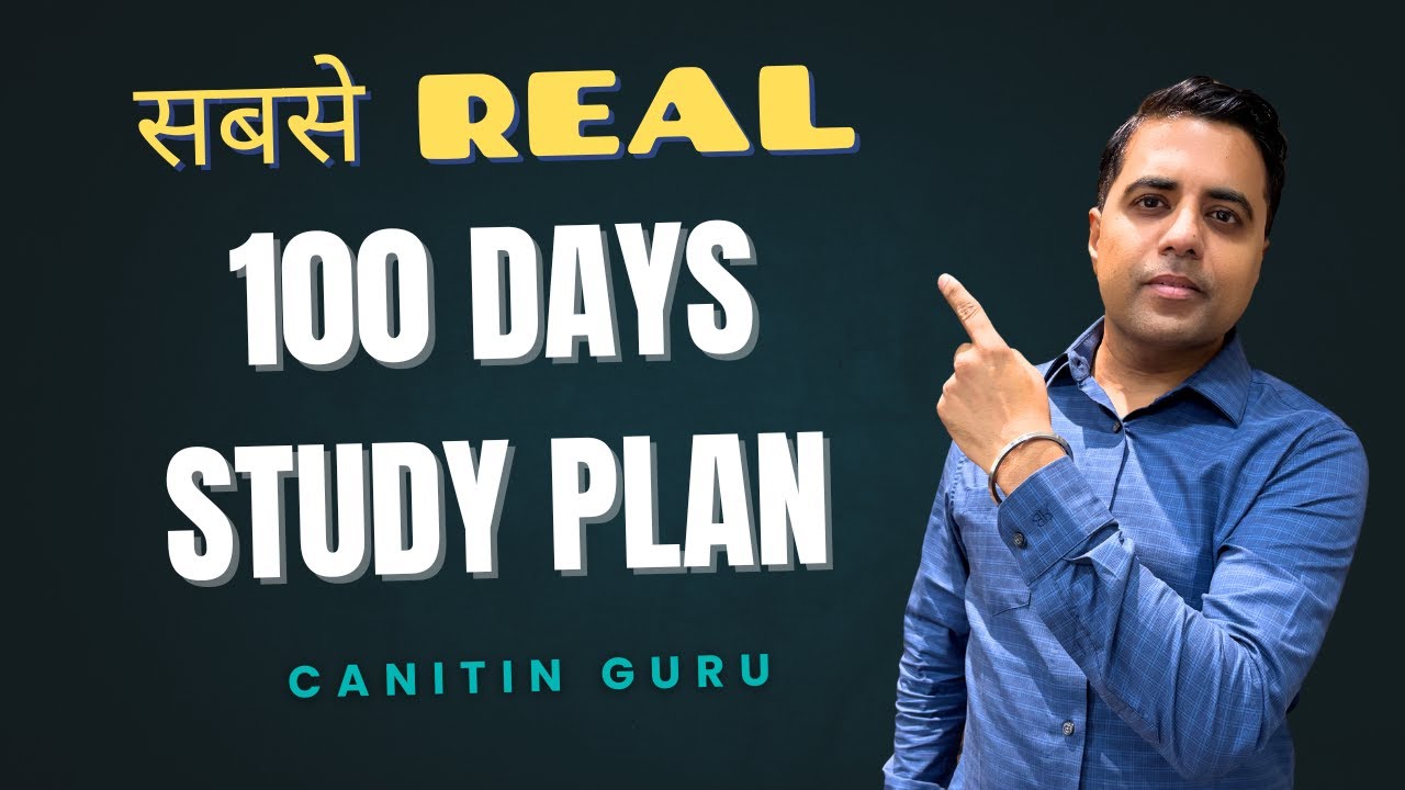 100 Days study plan l for CA students l CA Inter l JAN 2026 attempt l How to study l CA Nitin Guru