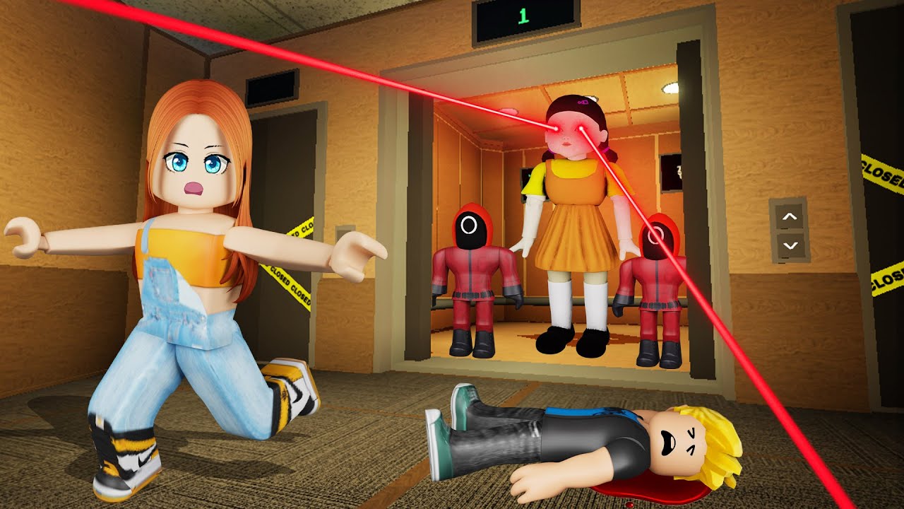 SQUID GAME DOLL PUMASOK SA LOOB NG ELEVATOR | ROBLOX Elevator of Fun