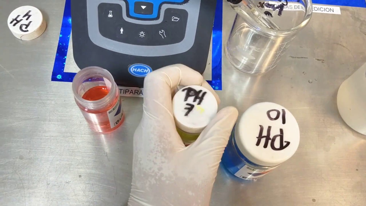 Calibración de sonda de pH en el equipo hach HQ440d