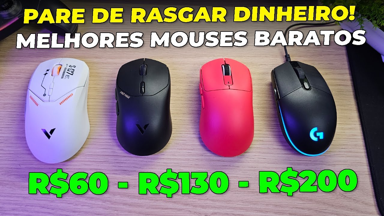 FIM dos Mouses Gamer Caros? Lista Definitiva com os Melhores Mouses Baratos 2025