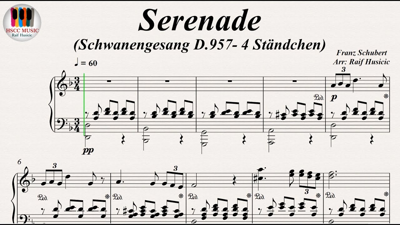 Serenade (Schwanengesang D.957- 4 Ständchen) - Franz Schubert, Piano