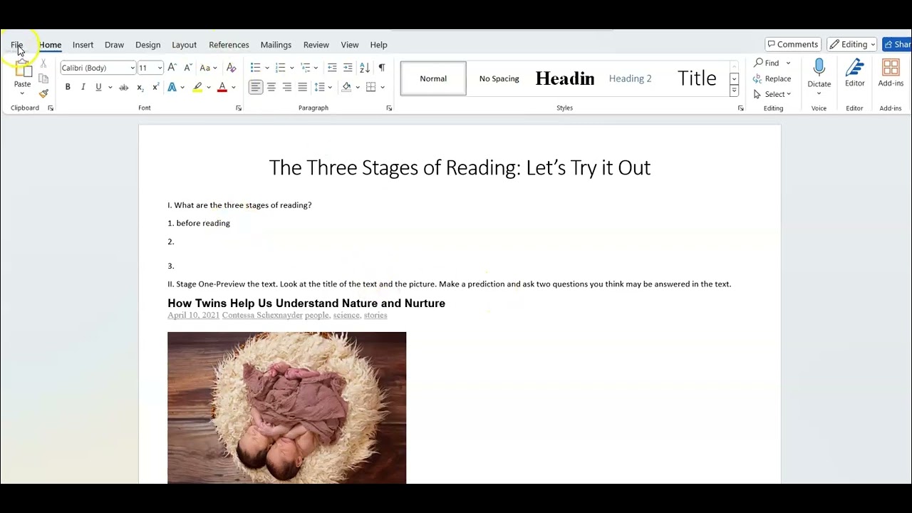 Save, Upload, and Submit a Document to Brightspace
