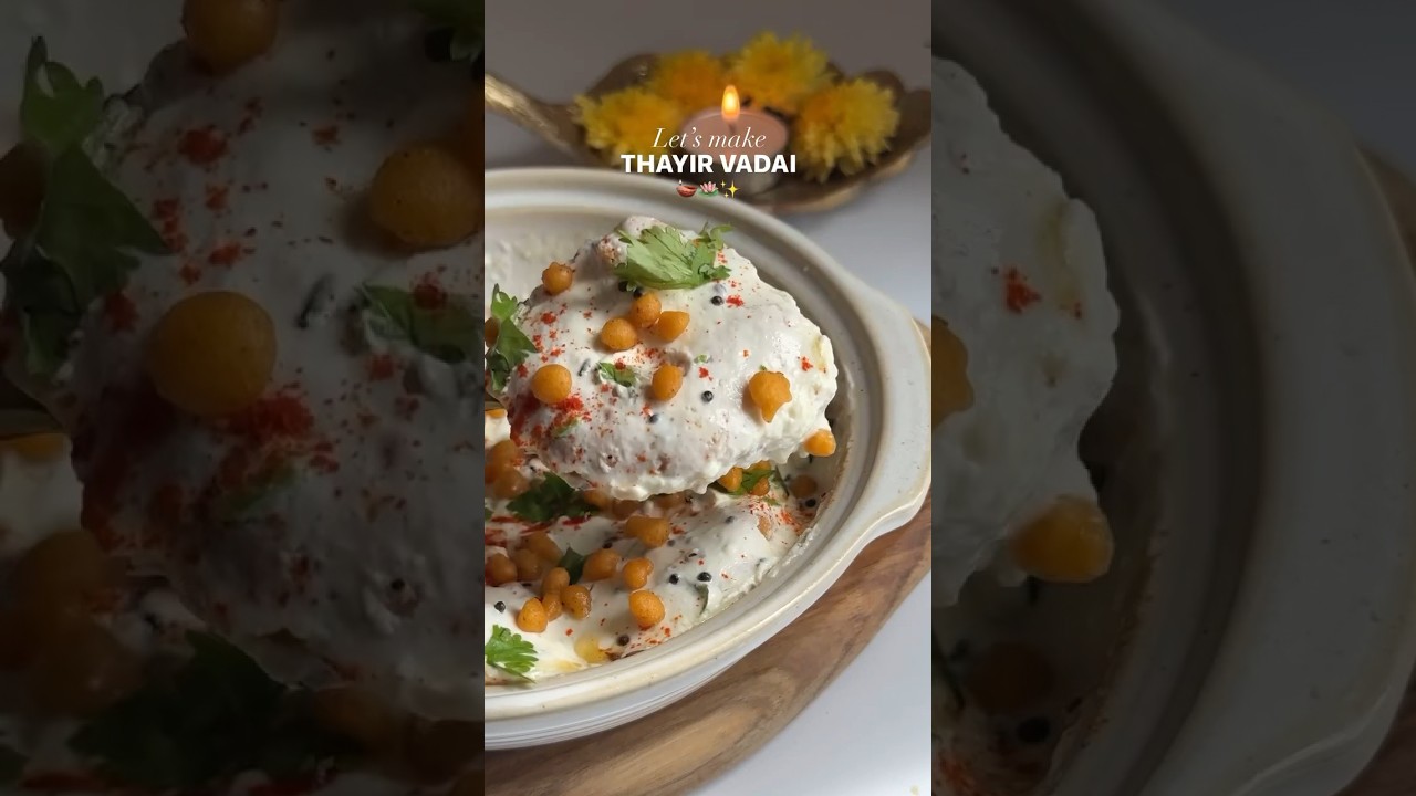 Thayir Vadai | Curd Vada Recipe 🤌❤️