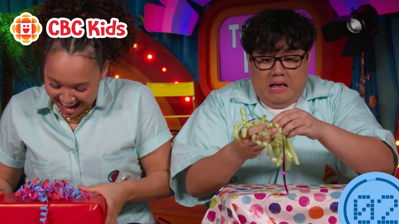 Christmas Gift Speed Wrapping Challenge! | CBC Kids