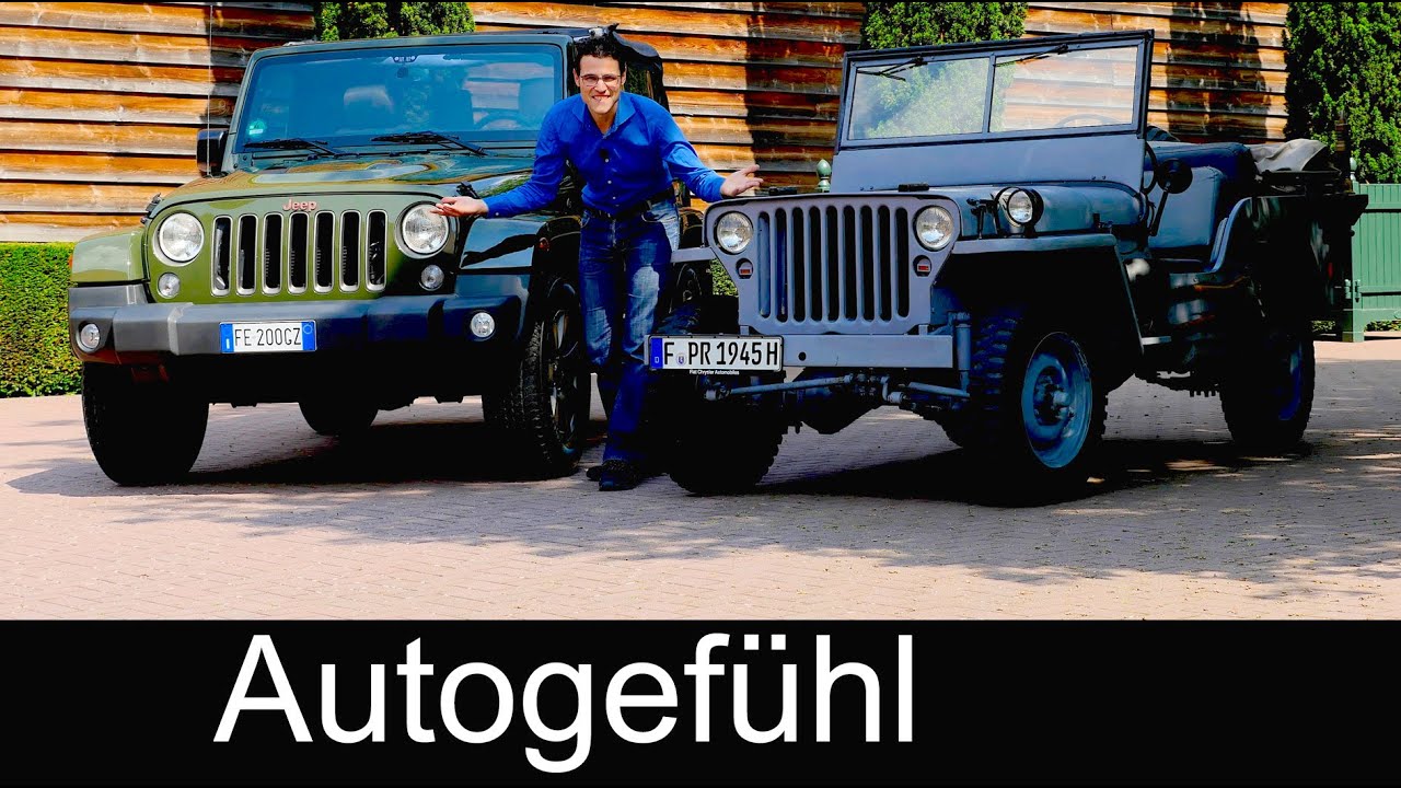 Willys MB 1945 vs Jeep Wrangler 75th anniversary COMPARISON FULL REVIEW test driven Feature