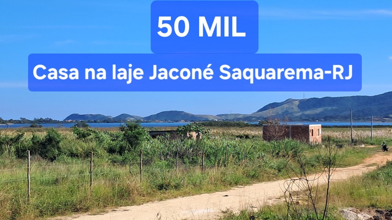 50 MIL - CASA NA LAJE À VENDA EM JACONÉ, SAQUAREMA-RJ C/ VISTA P/ LAGOA