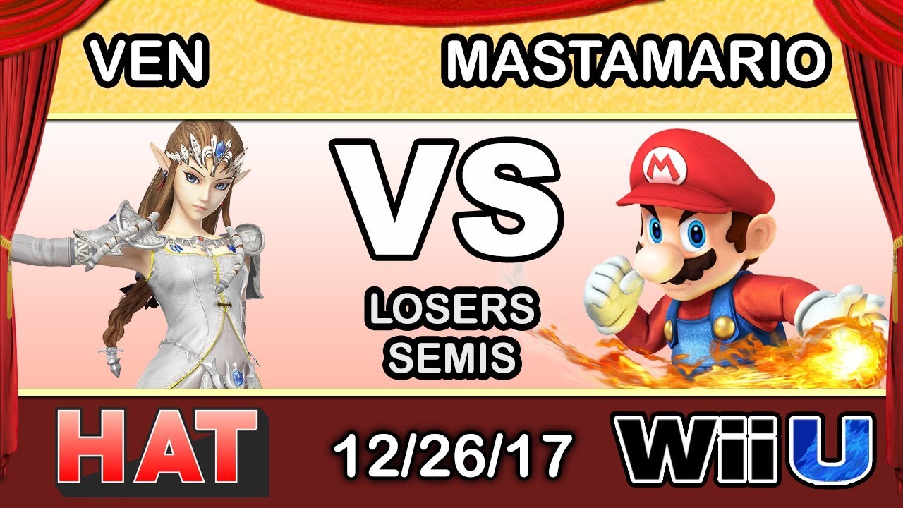 HAT 2 - SUGOI | ven (Zelda) Vs. MastaMario (Mario) Losers Semis - Smash 4